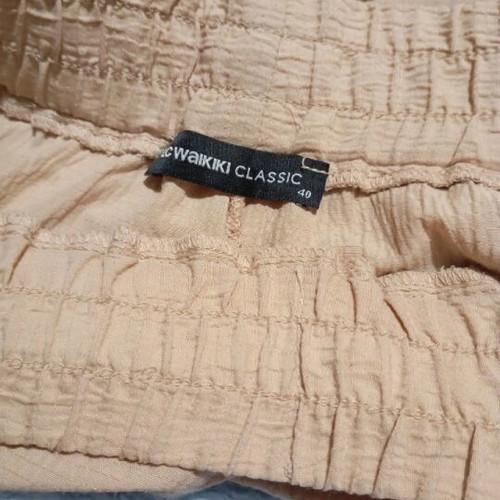 Pants and blouse set like new, beige