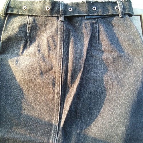 Y2K Grunge denim skirt Zara like new with rips, black