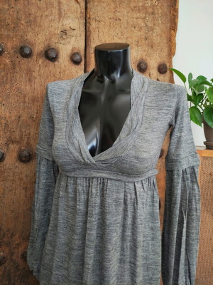 Vintage grey ALE dress with empire waist like new