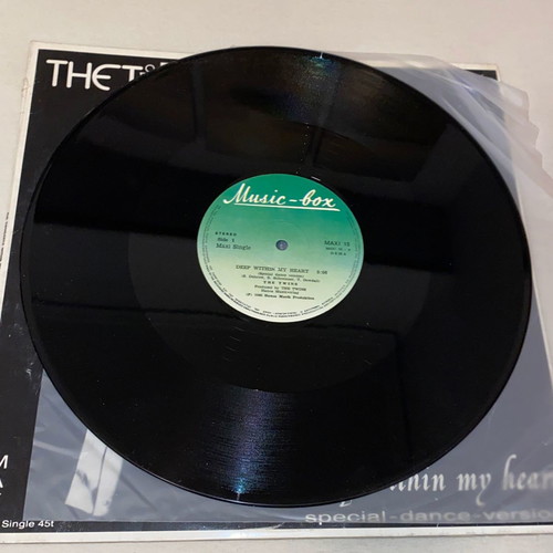 Italo Disco Synth The Twins Deep Within My Heart rare Greek maxi single Dance Version