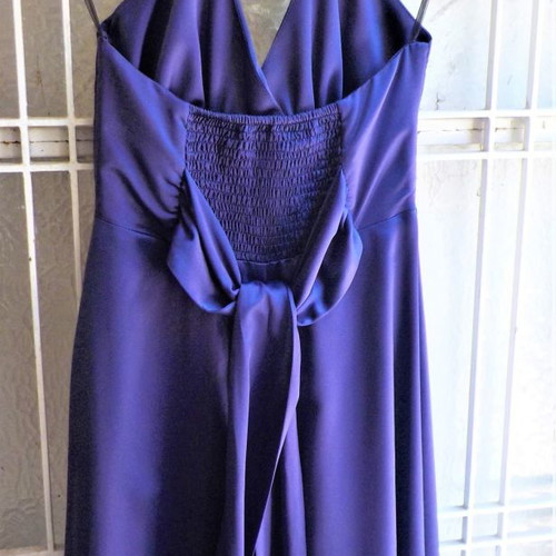 HYPE purple satin backless dress knee-length, excellent condition