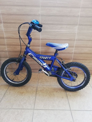 Παιδικό ποδήλατο universal sporty μεταχειρισμένο, μπλε, με σπασμένο πετάλι
