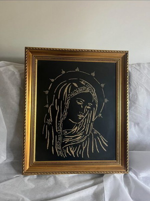 Handmade frame with Jesus Christ like new