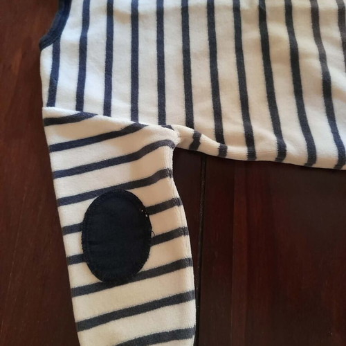 Petit Bateau fleece romper 6 months 67 cm like new