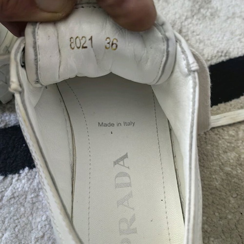 Prada sports shoes used, size 36, white