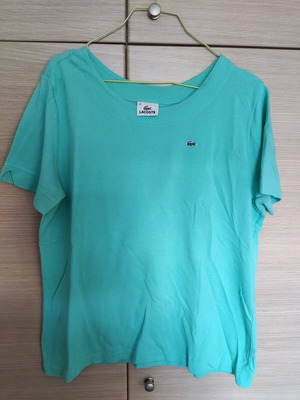 Lacoste blouse size 48 like new, turquoise
