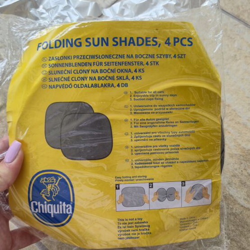 Minions folding car sun shades set of 4 new