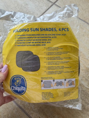 Minions folding car sun shades set of 4 new