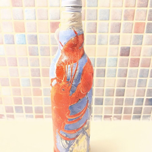 Handpainted Empty Bottle like new