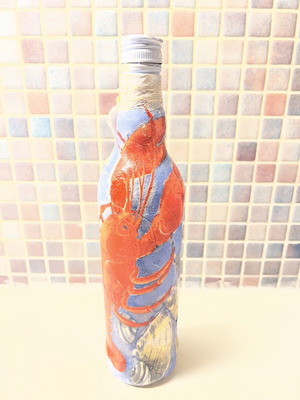Handpainted Empty Bottle like new