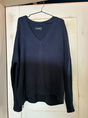 Zadig and Voltaire oversized blue cotton sweater like new
