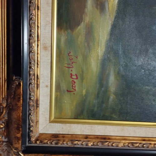 Painting 60x90 used with signature in beautiful frame