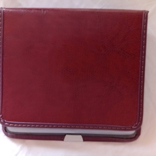 Leather card albums with agenda and notes, two, new