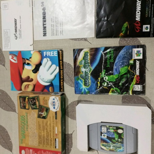 Nintendo 64 War Gods video game used, complete with box and manuals