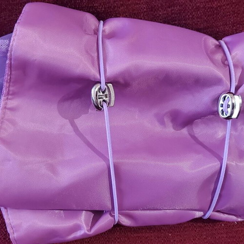Travel toiletry bag new with 4 small mesh organizers purple