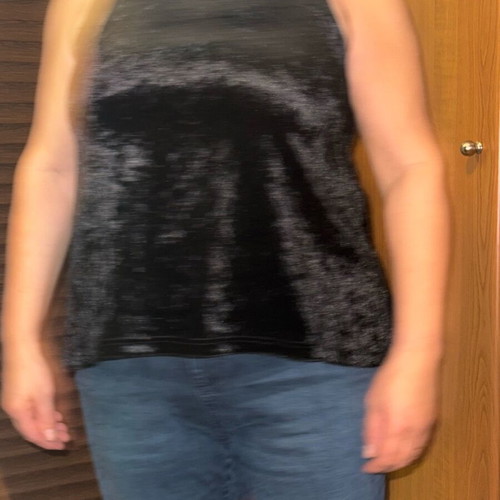 Velvet evening top like new, black, size M