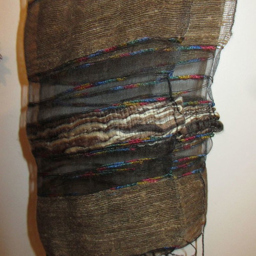 Silk women's evening scarf new, 100% silk