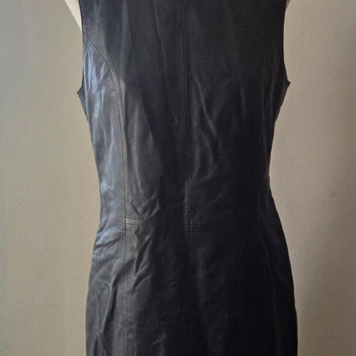 David Moore leather dress, size D38 GB 12, lined