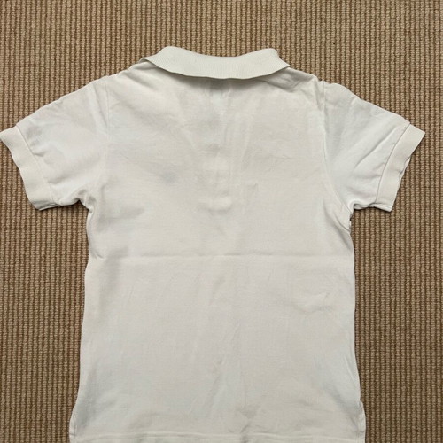 Armani Junior cotton polo 6 years like new, white