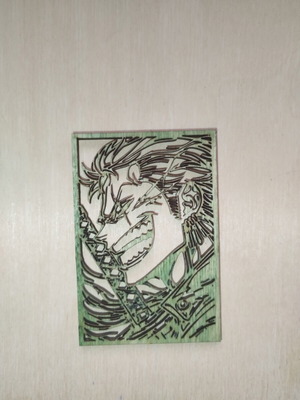 Wooden decorative piece Roronoa Zoro from One Piece
