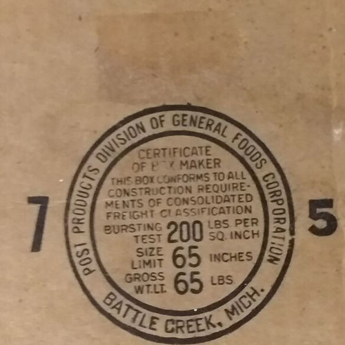 Collectible American Army Box World War II cardboard