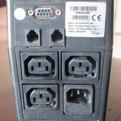 ACCUPOWER MC2 600 Line Interactive UPS 600VA 360W used