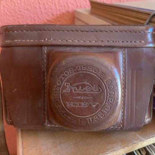 Kiev vintage camera used with leather case