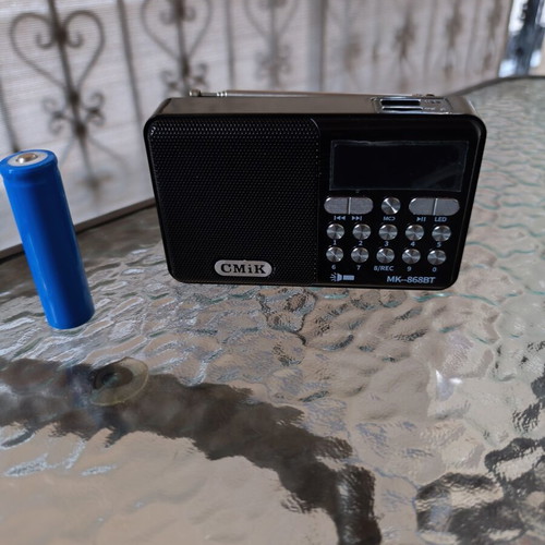 CMiK Radio with Rechargeable Battery and USB Charging