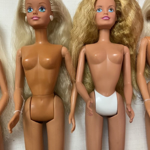 Sindy dolls vintage set of 7 used with defects