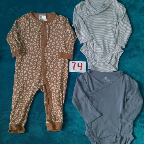 Baby clothes used, pack of 44 for boy 6-9 months size 74 cm