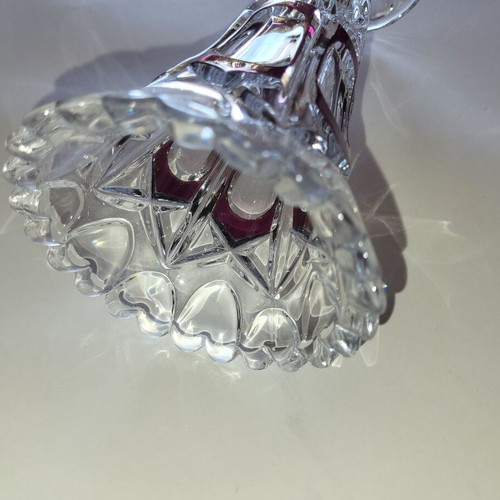Crystal vase like new, 20cm height, 1980s vintage