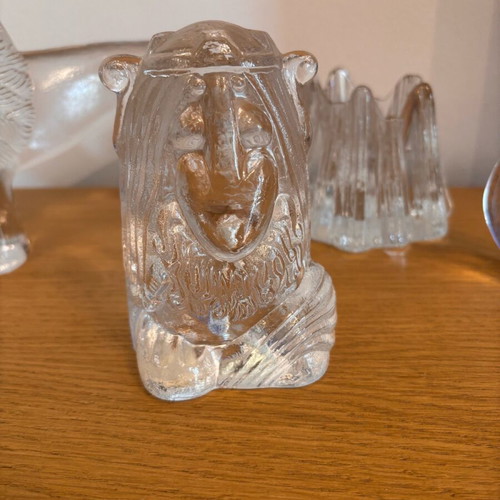 Lindshammar crystal troll sculpture like new