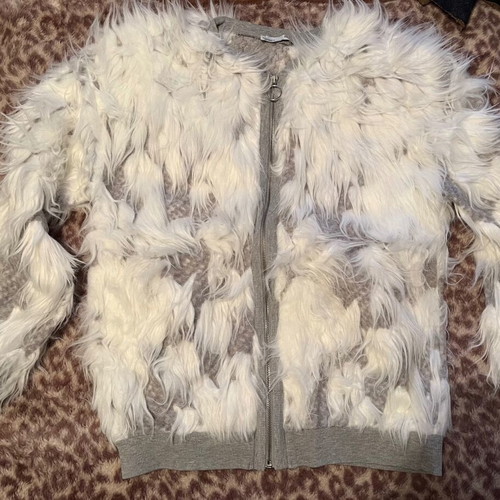 Zara cardigan like new, white and gray, size M