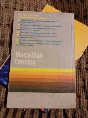 Macmillan Lensing New Basic Dictionary used