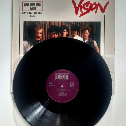 Vision Love Dance 12" Maxi-Single vinyl like new, synth-pop disco