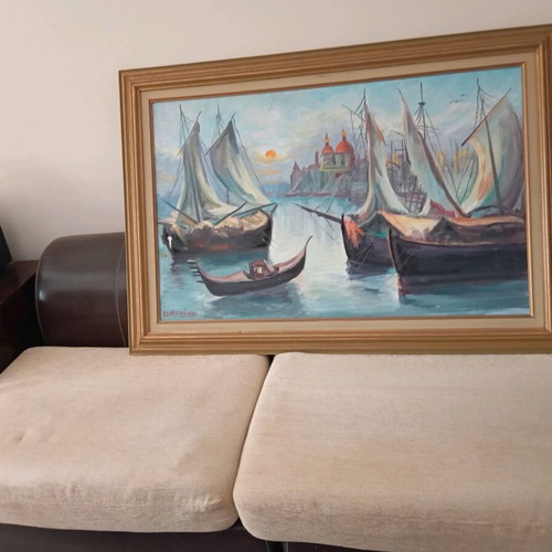 Painting by Dora Bouki like new, 110x73 cm without frame