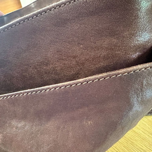 Prada messenger bag, genuine leather, brown