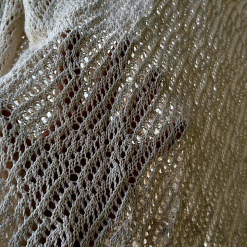 Azour summer blouse used, beige, size XL-XXL