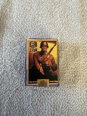 Wooden matchbox from World War II WWII