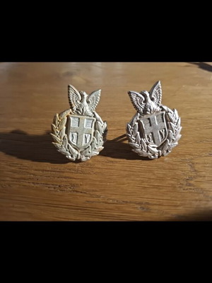 Greek Ethnosima Badges for Prison Officer Cap 1967-1973 like new