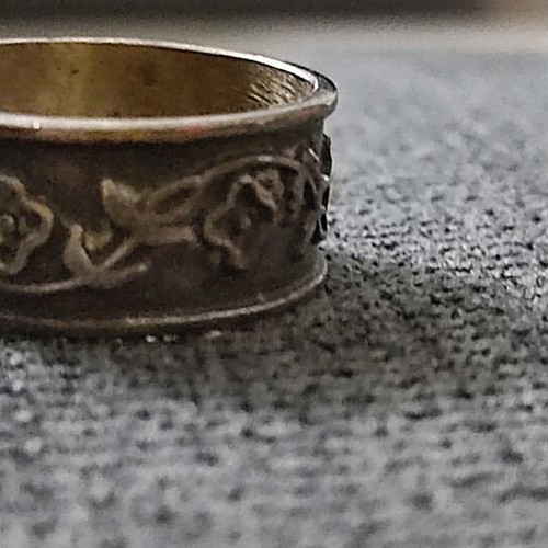 Engraved vintage ring used