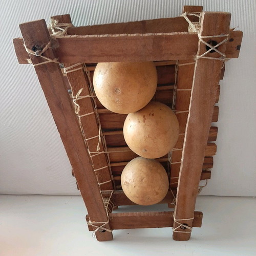African Balafon percussion instrument used, handmade