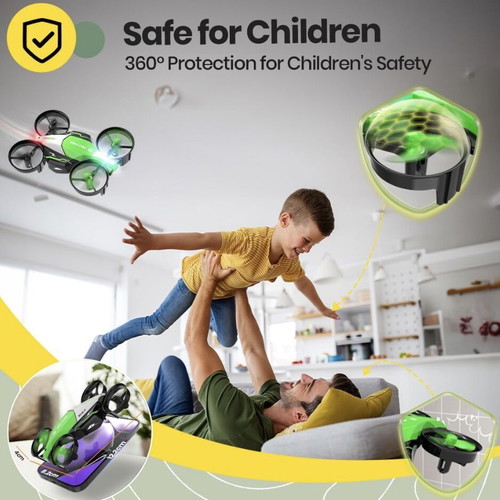 Holy Stone HS210F Mini Drone 2-in-1 RC Quadcopter for Kids new