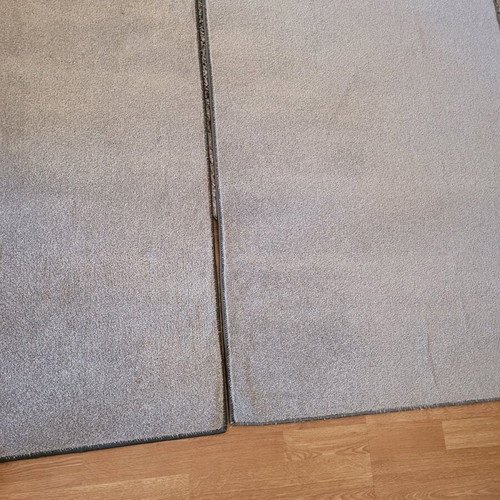 Gray rugs like new, set of 3 pieces