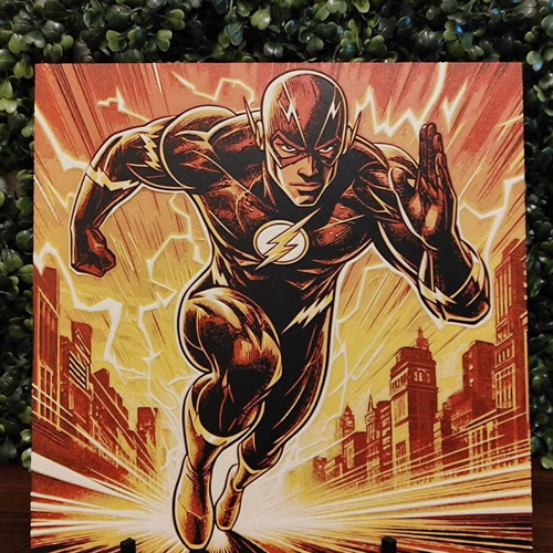 The Flash Hueforge 3D printed embossed portrait new