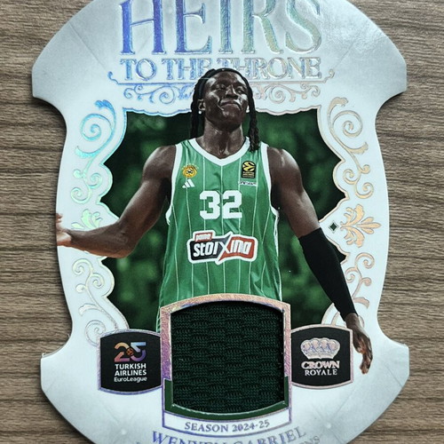 2024-25 Panini Crown Royale Euroleague Basketball Heirs To The Throne Wenyen Gabriel Patch like new
