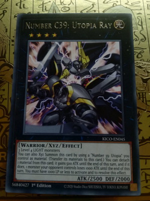 Number C39 Utopia Ray μεταχειρισμένο, σπάνια κάρτα Yu-Gi-Oh!