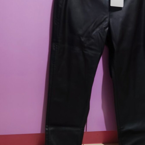Desigual faux leather pants medium new black slim-fit