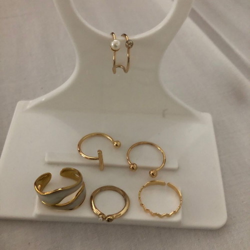 Rings new gold color for hand and foot