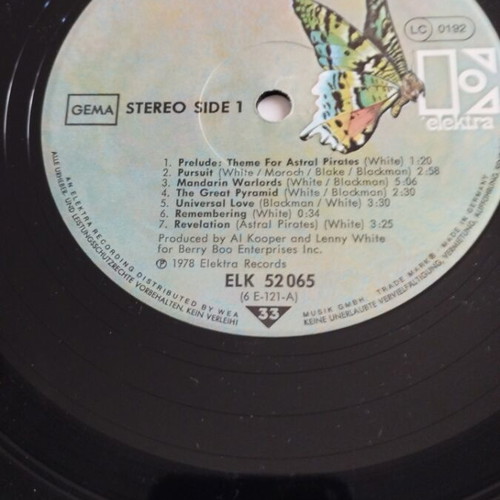 Lenny White Presents The Adventures Of Astral Pirates Gatefold Album σαν καινούργιο, jazz